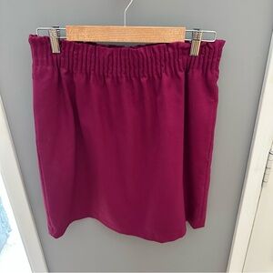 J. Crew - Burgundy/Magenta Paperbag Waist Skirt - Size 8